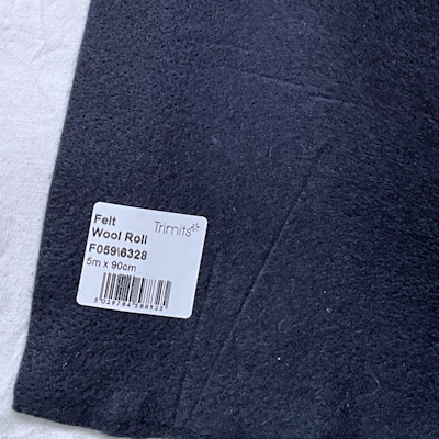 Wool Felt -Navy