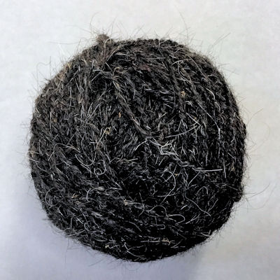 Goat Hair Yarn - Black - Thin